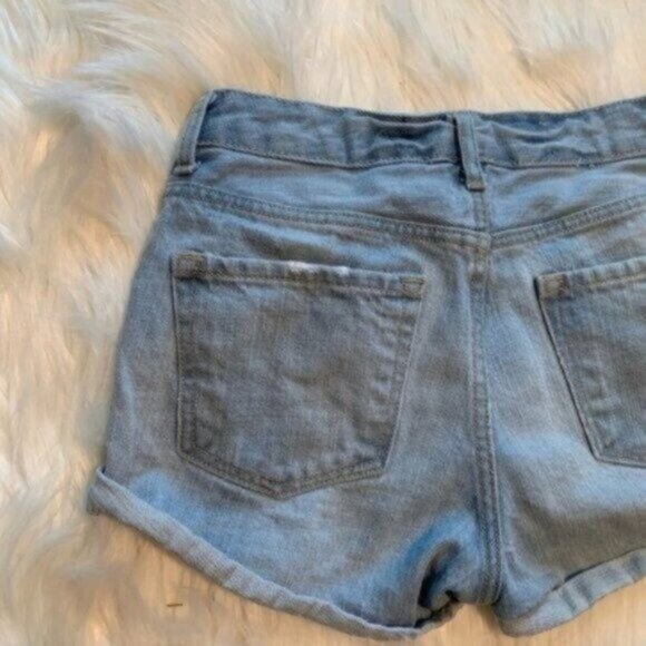 Divided H&M Denim Shorts Light Wash Cuffed - Picture 7 of 8